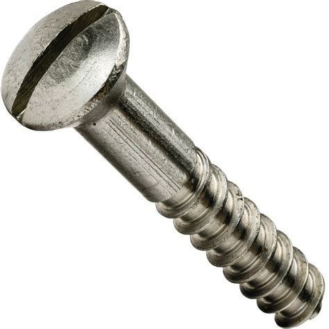 oval head wood screws slotted